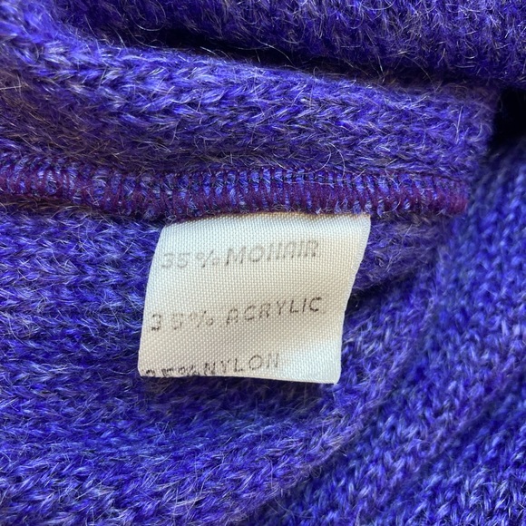 Nina Ricci Vintage Mohair Midi Sweater Dress in Purple - Picture 6 of 16